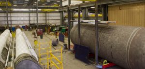 Wide view of fabrication shop