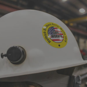 Saftey Helmet for Saftey Advantage at Helfrich Brothers Boiler Works